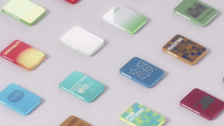 Electronic Books Seamless Background Loop