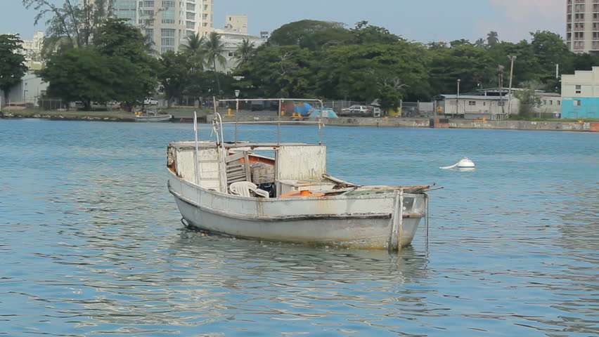 very old abandoned boat