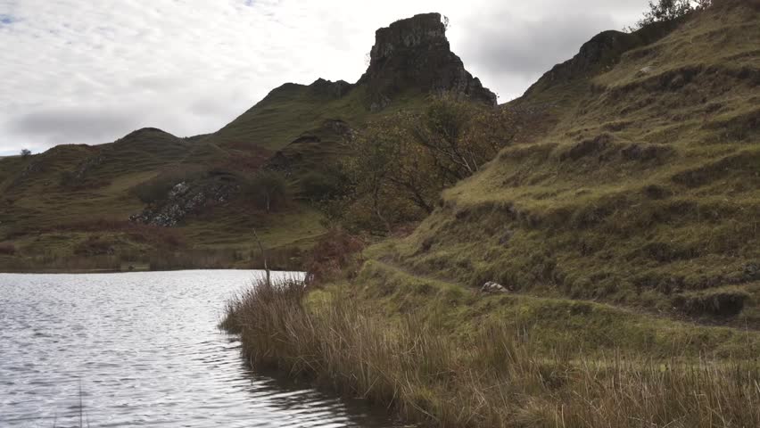 Timelapse and video sequences showing the area known as Fairy Glen, near Uig, Isle of Skye, Scotland.