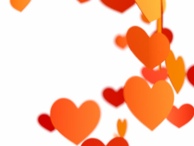 Flying heart  - Valentine's day loop-able background NTSC