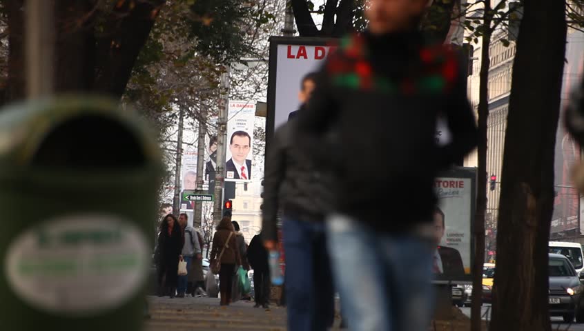 BUCHAREST, ROMANIA â NOVEMBER 9: Electoral campaign has started. Parliamentary elections are to be held on December, 9th, 2012. Competition is going to be tough. November 9, 2012, Bucharest, Romania

