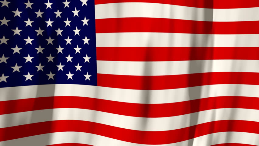 Looping American Flag Background