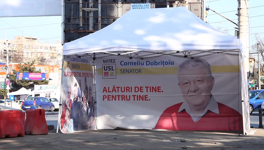 BUCHAREST, ROMANIA â NOVEMBER 9: Electoral campaign has started. Parliamentary elections are to be held on December, 9th, 2012. Competition is going to be tough. November 9, 2012, Bucharest, Romania
