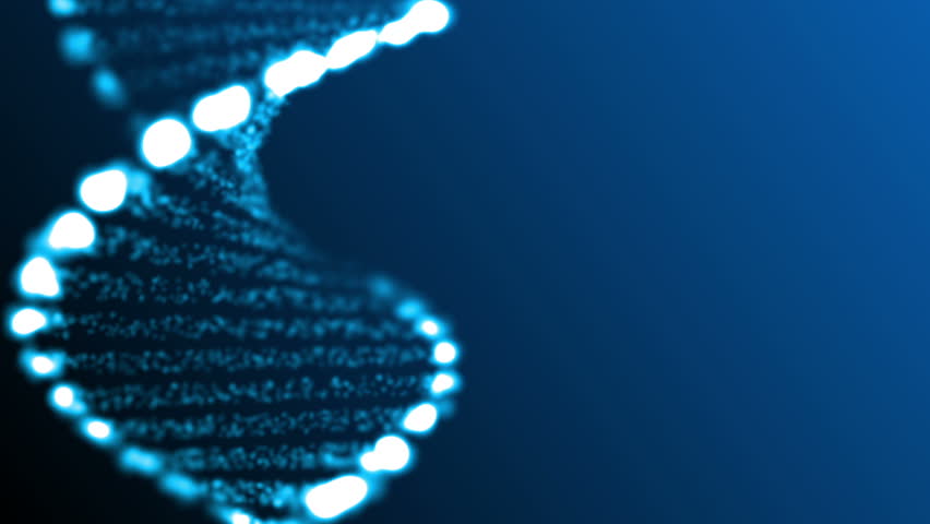 Animated abstract DNA, HD 1080p, loop.