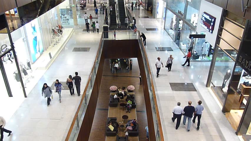 DUBAI, UAE - SEPTEMBER 06: Shoppers at Dubai Mall September 06, 2010 in Dubai, United Arab Emirates. Dubai Mall is one of the largest mall in the world.