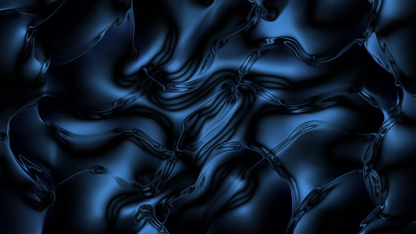 Blue, Cool And Extraordinary Material Surface Soft Motions Within Mysterious Abstract