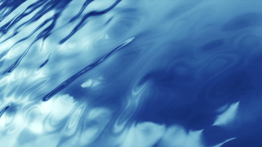 HD - Motion 496: Abstract blue liquid ripples and flows (Loop).