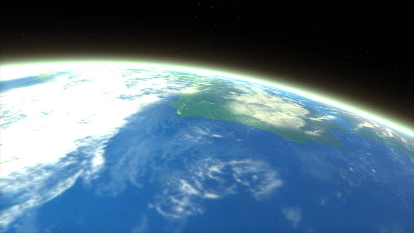 Artist rendering meteor entering earth atmosphere