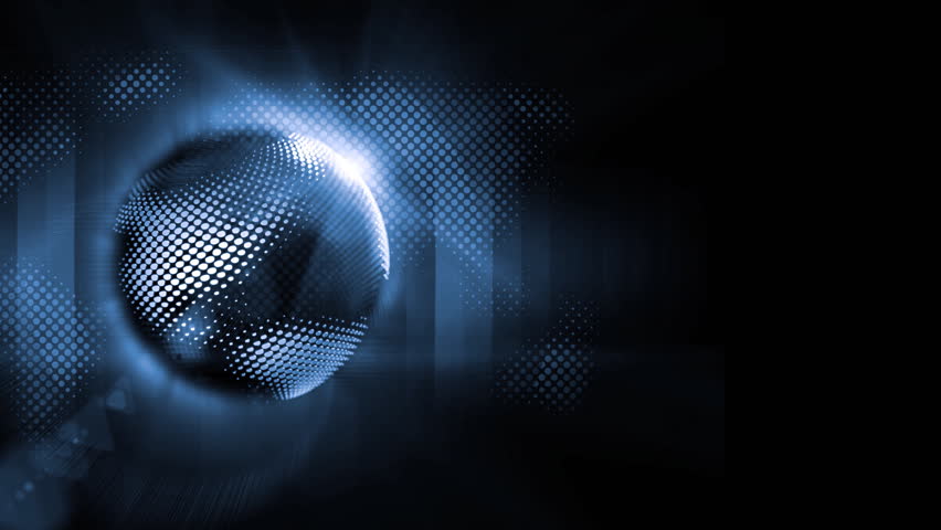 Stylized globe . HD. Loopable 