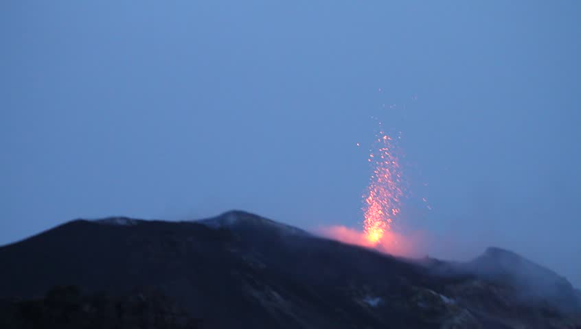 spectacular volcano eruption
