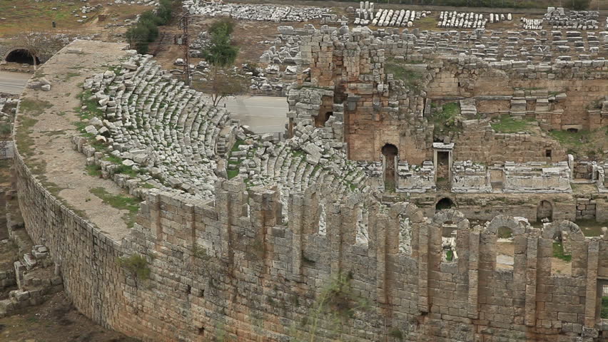Dating back to 1200 BC, Ancient Amphitheater city of Perge