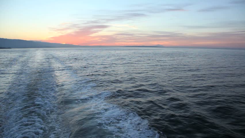 Georgia Strait near Vancouver BC from a BC Ferry.