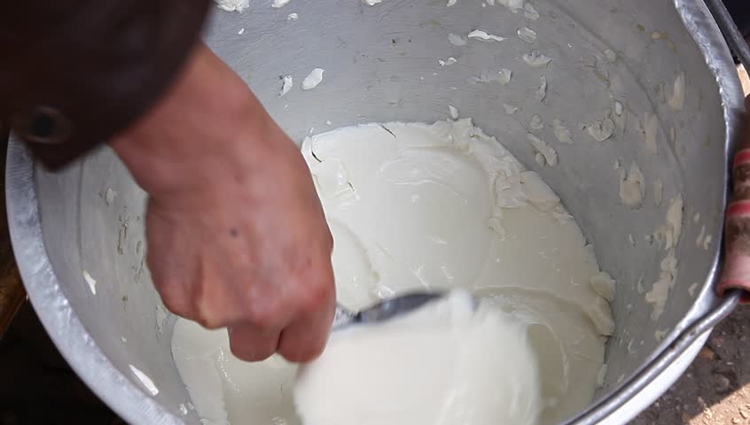 bean curd jelly sold in a China local market, video taken in Fuzhou Jiangxi