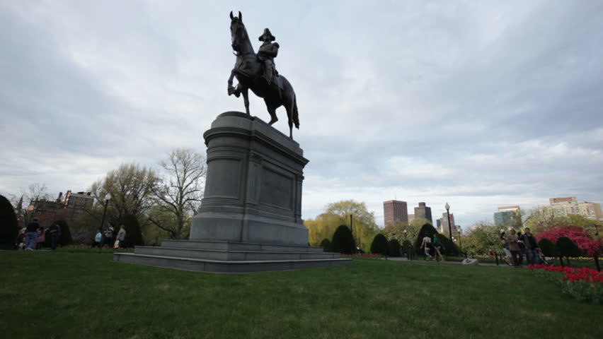 Public Garden George Washington equestrian statue