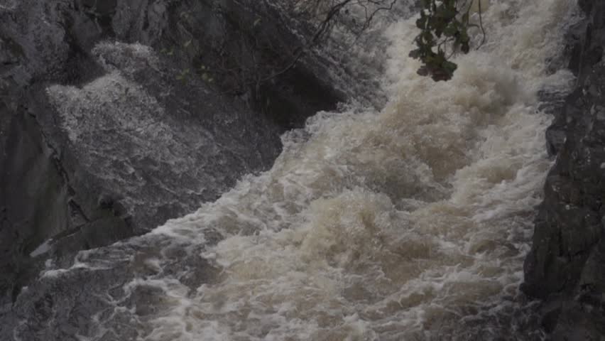 Canyon Rapids, Scotland - slow motion (1080p400 conformed to 1080p25)