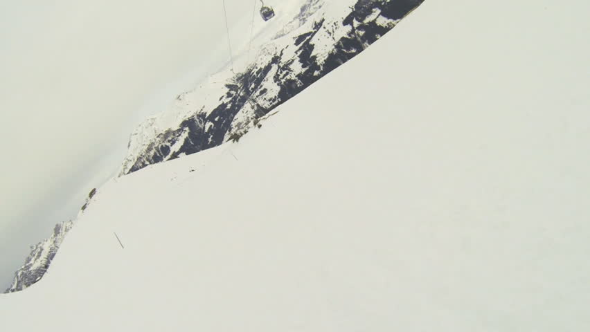 Snowboard crash pov