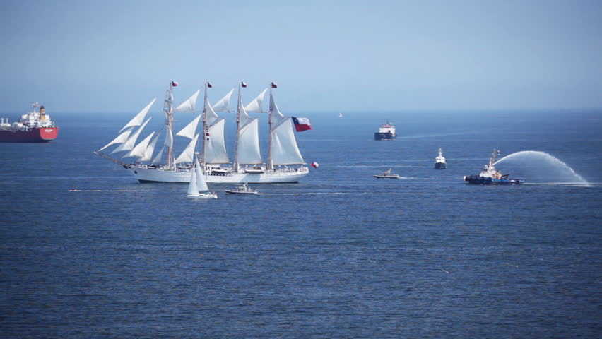 Old Chilean sailing ship