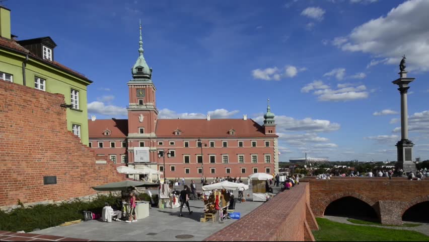 WARSAW, POLAND - OCTOBER 09: The Royal Castle in Warsaw was the official residence of the Polish monarchs in past years. Now is major tourist city attraction, October 09, 2012, Warsaw, Poland