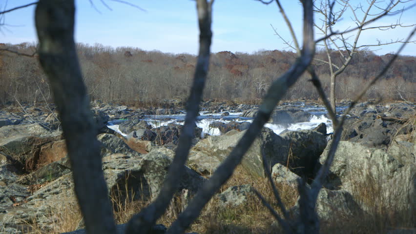 Huge boulders and rugged wilderness are the setting for this focus on the whitewater rapids of a lonely river.