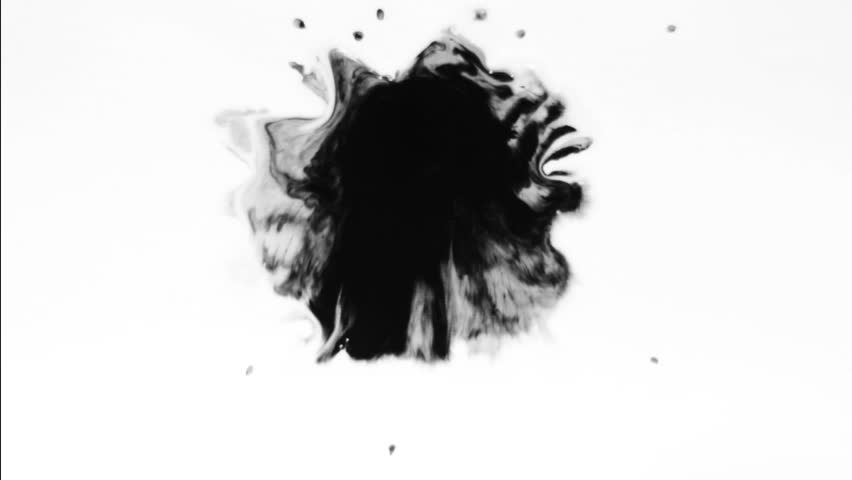 Ink splatter/Ink Bleed Bloom/Black expanding