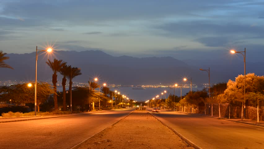 Time lapse just before sunrise