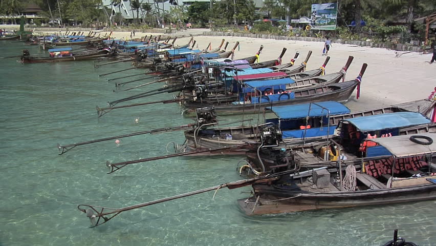 Long Tail Boats on Ao Loh Lam Beach