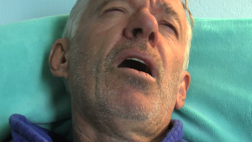 Man suffers flu symptoms, aches, pains, takes temperature, has very high fever. 1080p