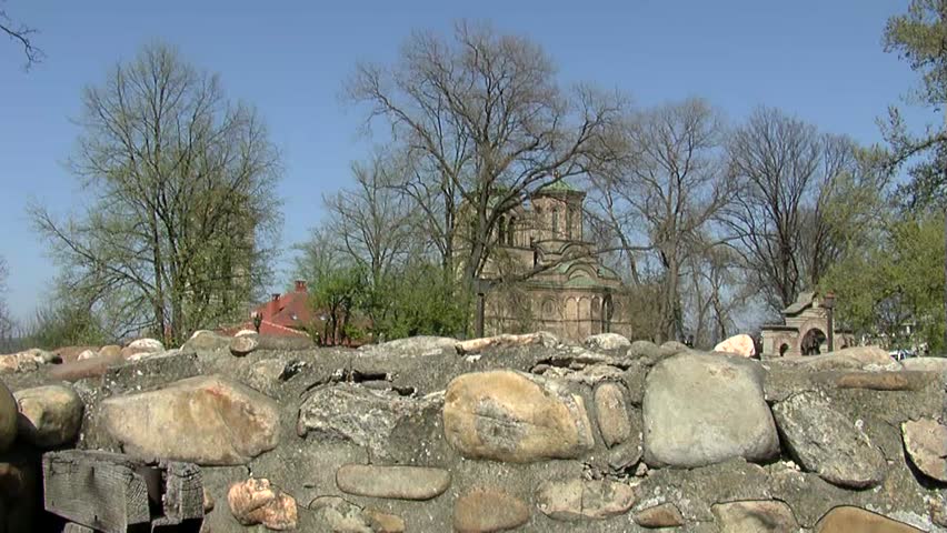 Serbian capital city and orthodox church Lazarica, XIV century