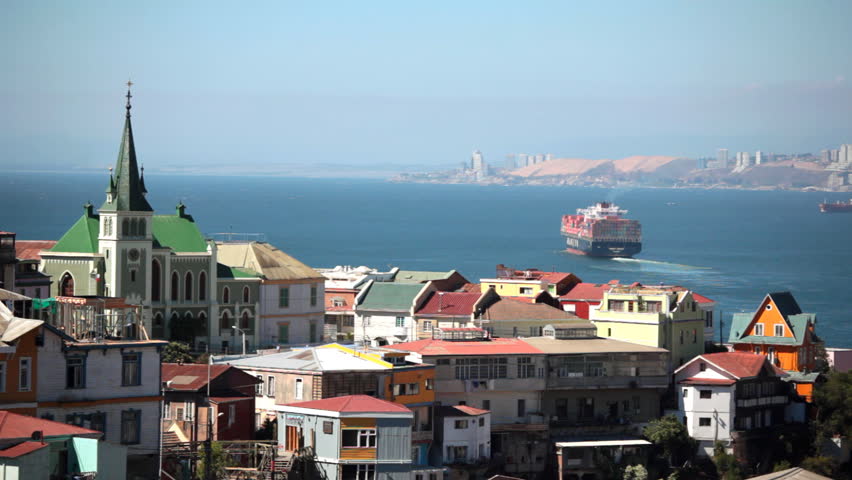 View of Valparaiso, Chile.
Lutheran Church in Cerro Alegre Hill