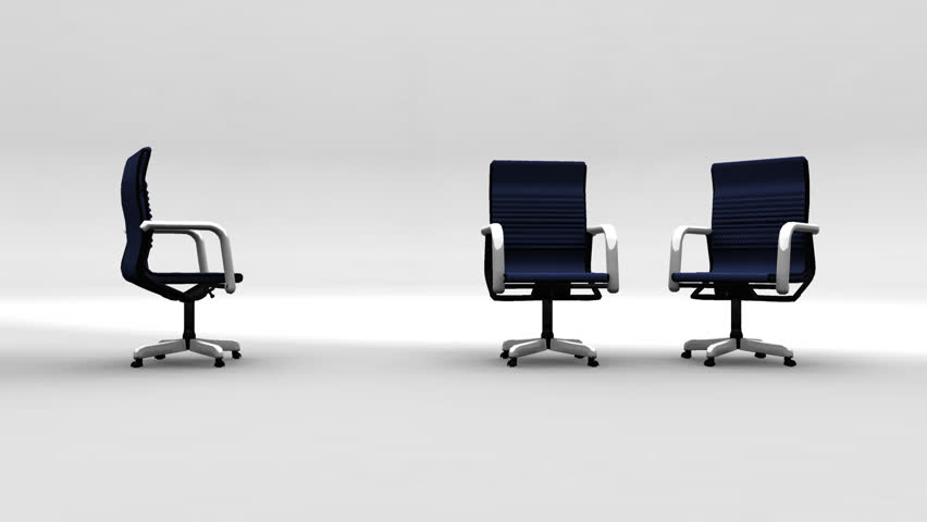 4 Office Chairs Slide In