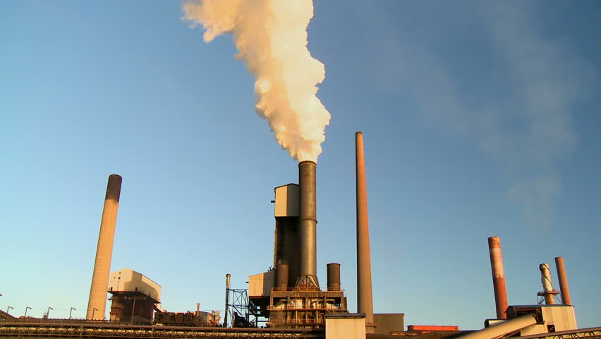 Steel Mill, Industry, Manufacturing Plant, Smokestacks