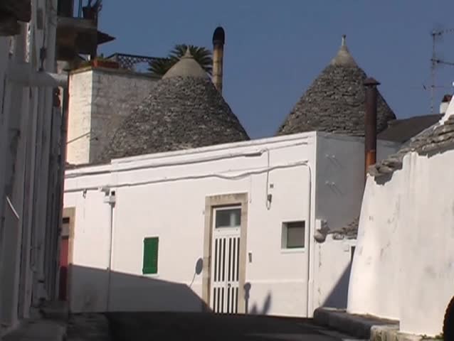Alberobello is famous for his trulli. A trullo is a traditional Apulian stone dwelling with a conical roof.