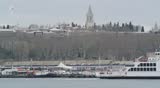 ISTANBUL, TURKEY â FEBRUARY 9: Topkapi Palace from sea on February 9, 2013, in Istanbul, Turkey
