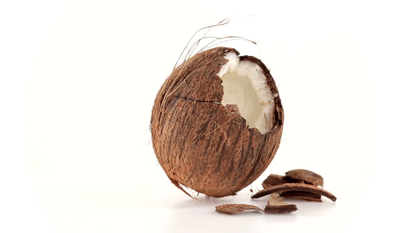Coconut broken far view