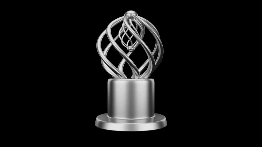 Award conceptual design with alpha. Creative silver award prize concept
