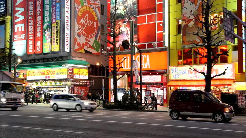 TOKYO - APRIL 12: People visit Akihabara shopping area on April 12, 2012 in Tokyo. Stores in Akihabara are considered one of best electronics shopping destination in the world (TripAdvisor).