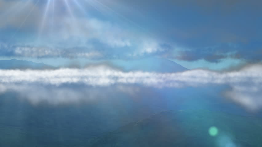  animated intro with airplane flying over clouds