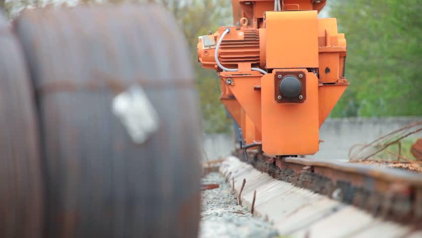 Gantry crane working on the construction site or warehouse