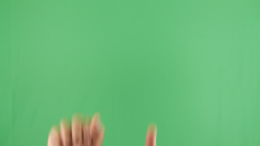 Count to ten on green screened.