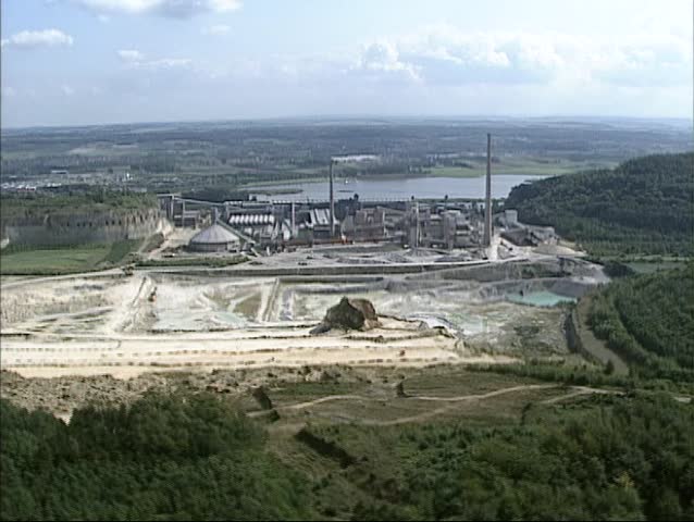 MAASTRICHT, THE NETHERLANDS - 1992: Open pit mine at Mount Saint Peter near Maastricht, The Netherlands.