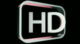 HD TV Symbol, or high definition television, reveal and holds on screen.  Three different reveal options are available as well as an alpha channel.
