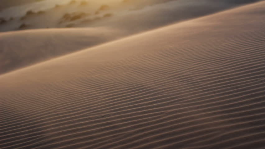 Sandstorm in desert 