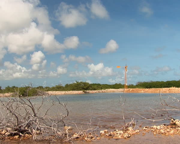 PAL: Old windmill near salt pond