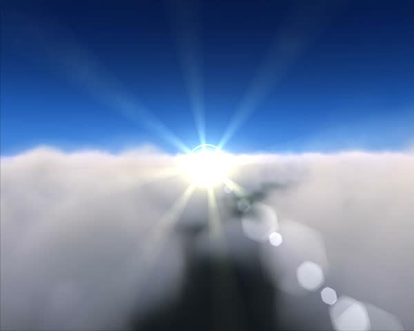 Cloud fly over. Clean progressive PAL frames clip. God's point of view. Loop able.