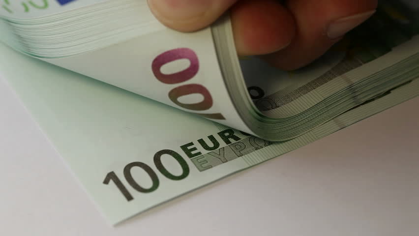 100 euro/ Money bill. HD video