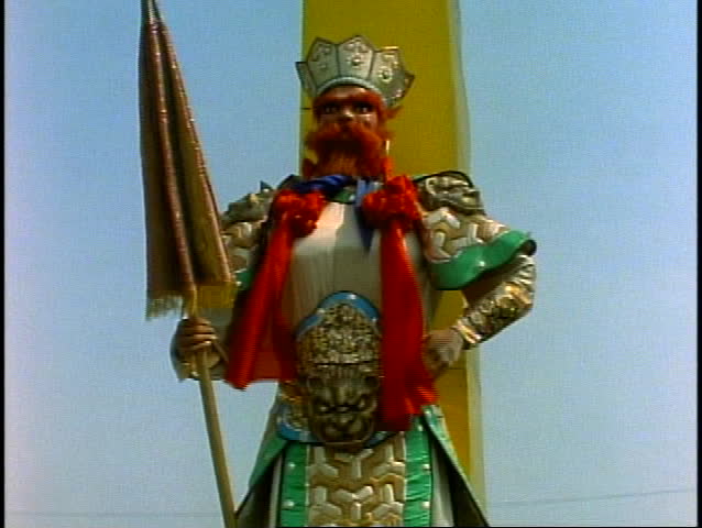 China, Xian, statues of Emperor for Lantern Festival, close-up