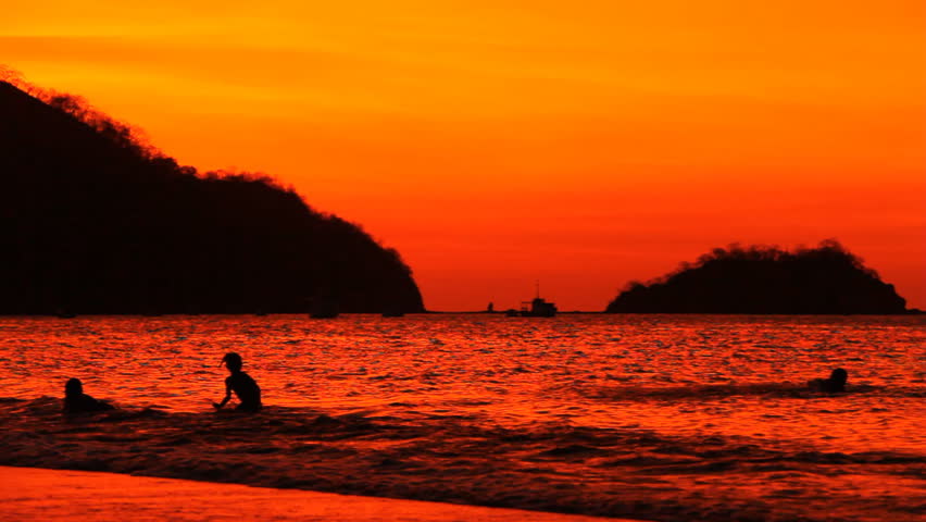 Costa Rica Sunset Playas del Coco 2. Sunset on Playas del Coco in Costa Rica. 