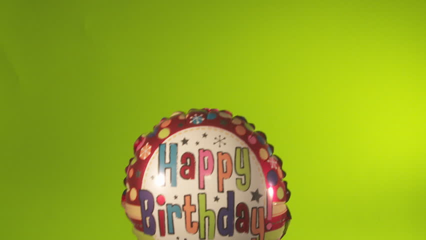 Happy Birthday Balloon Green Screen