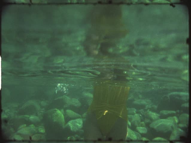 Vintage 8mm film: Snorkeling and diving, 1980s