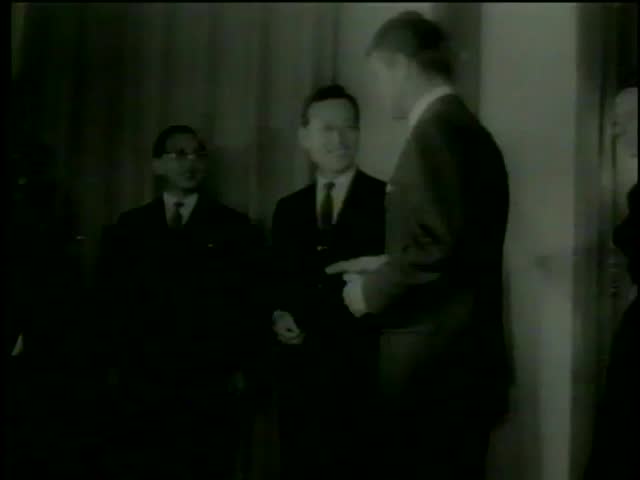 Attorney General Robert Kennedy and his wife, Ethel, meets with Korean President Chang Lee Park and other leaders in Korea circa 1964-MGM PICTURES, UNIVERSAL-INTERNATIONAL NEWSREEL,USA, filmed in 1964